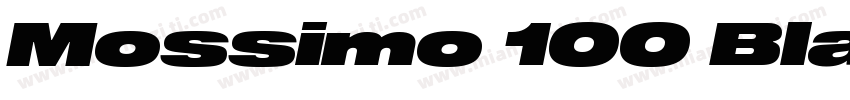 Mossimo 100 Black字体转换
